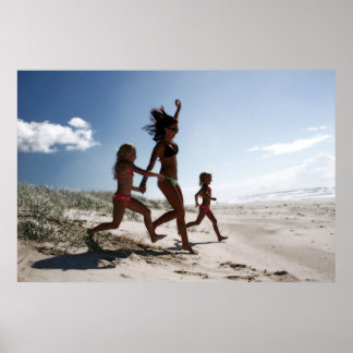 Poster allons à la plage