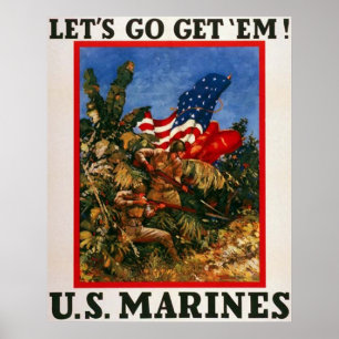 Poster Allons chercher Em - U.S. Marines