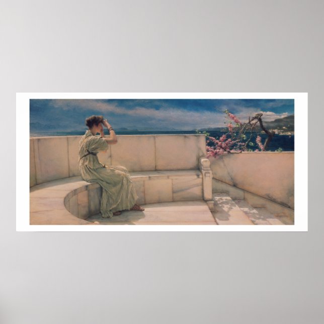 Poster Alma Tadema | Expectation, 1885 (Devant)