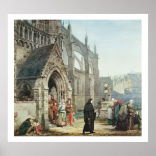 Poster Alma-Tadema   Faust et marguerite des prés, 1857