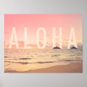 Poster Aloha de Hawaii Art Print