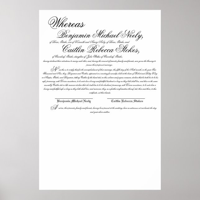 Poster Alors que Benjamin Michael Neely, de Boise, Ida... (Devant)