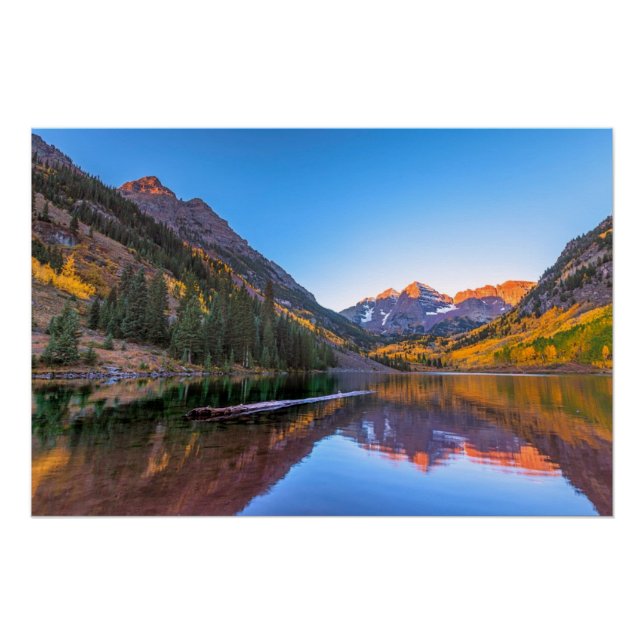Poster Alpes de Maroon Bells (Devant)