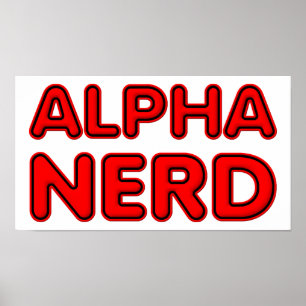 Poster Alpha Nerd Funny
