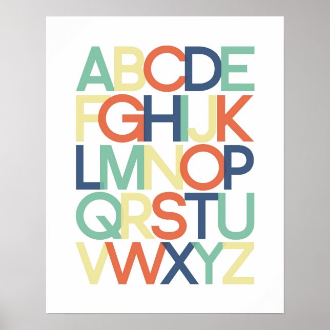 Poster Alphabet (Devant)