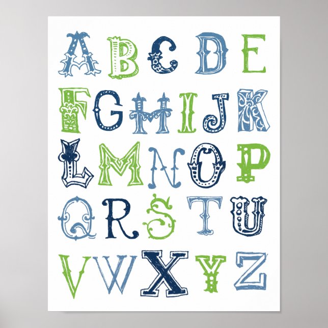 Poster Alphabet (Devant)