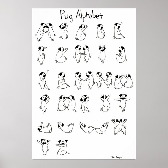 Poster Alphabet carlin A-Z (Devant)