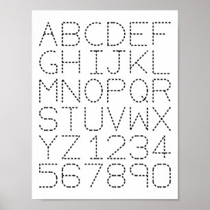 Poster alphabet et numéro