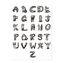 Poster - Alphabet Feline