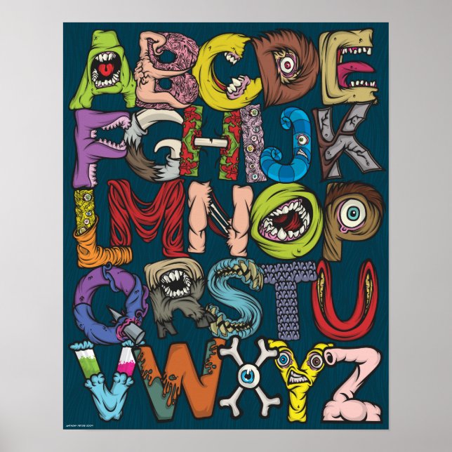 Poster Alphabet Monster (Devant)