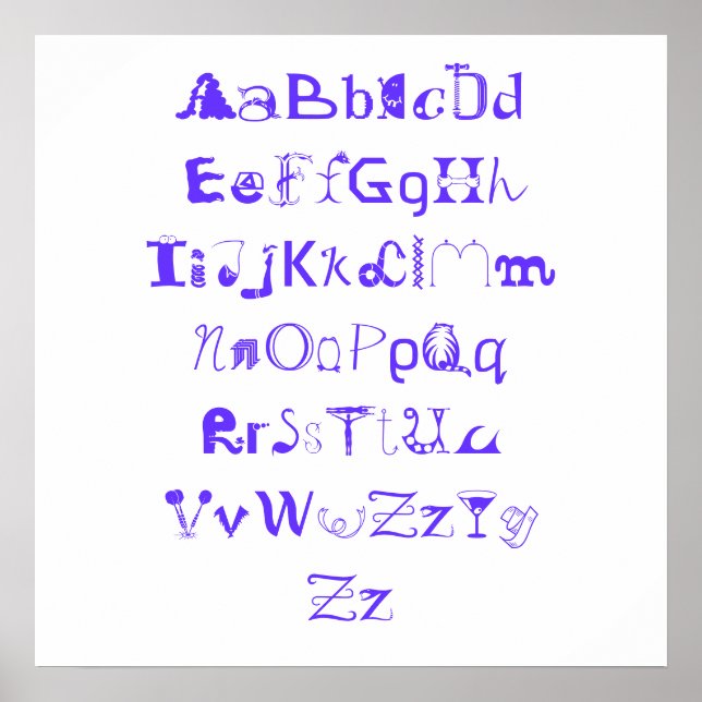 Poster Alphamabétique (Devant)