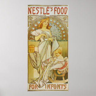 Poster Alphonse Mucha.Advertising Poster, 1898