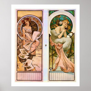 Poster Alphonse Mucha Champagne Publicité