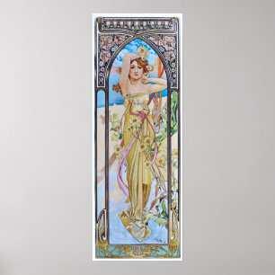 Poster Alphonse Mucha. Eclat Du Jour/aube, 1899