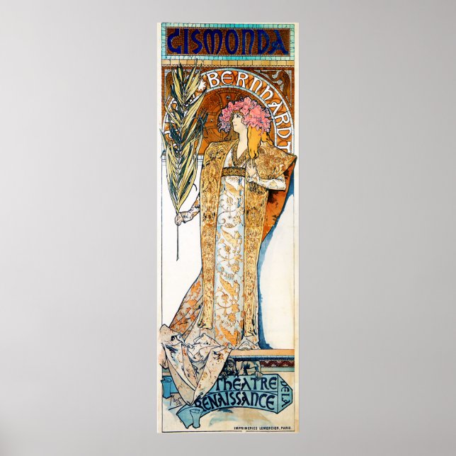 Poster Alphonse Mucha Gismonda (Devant)