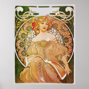 Poster Alphonse Mucha Reverie Daydream