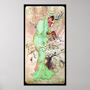 Poster Alphonse Mucha Winter II