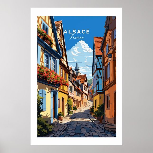 Poster Alsace France (Devant)