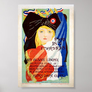 Poster Alsace libérée - Français