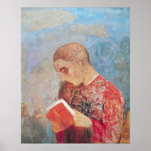 Poster Alsace ou, lecture de moine, c.1914