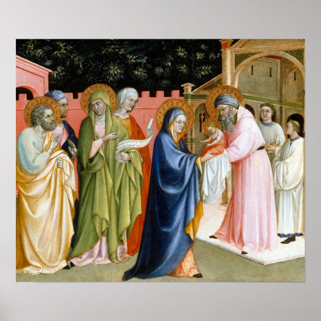 Poster Alvaro Pirez The Presentation in the Temple (Devant)