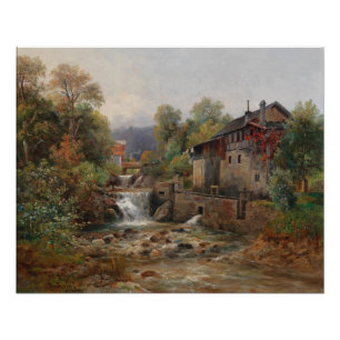 Poster "Am Mühlenbach" (Par le Mill Stream)