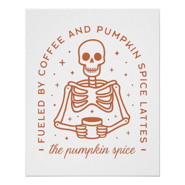 Poster Amant en latte d'épice citrouille (Devant)
