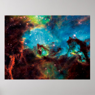 Poster Amas d'étoiles NGC 2074 Nébuleuse de la Tarentule