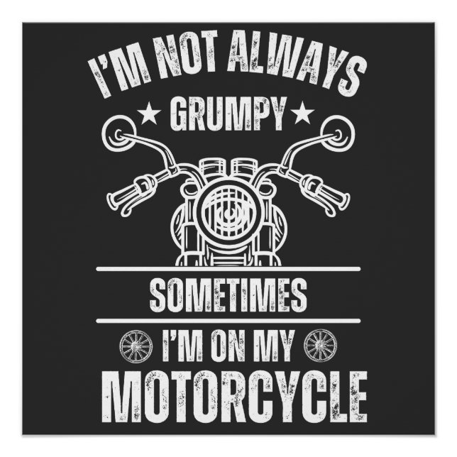 Poster Amateurs de moto | Cadeau Cool Biker Dad (Devant)