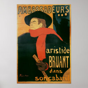 Poster Ambassadeurs : Aristide Bruant, 1892