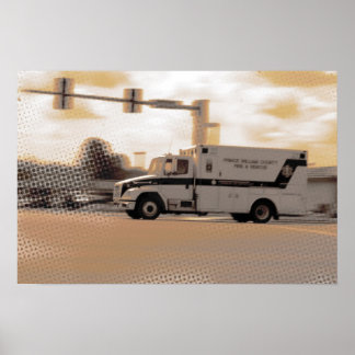 Poster Ambulance Pastel C