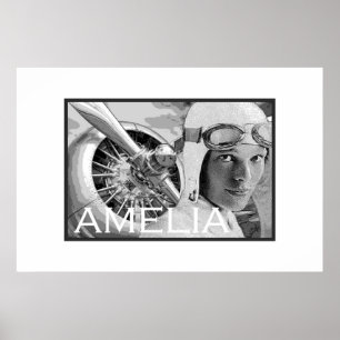 Poster Amelia Earhart et son hélice électrique