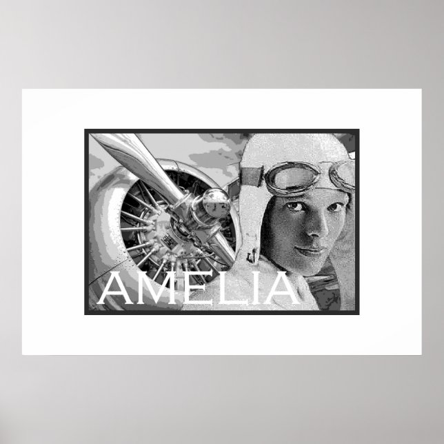 Poster Amelia Earhart et son hélice électrique (Devant)