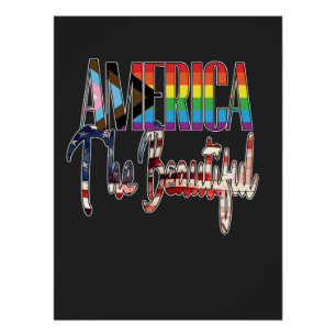 Poster America The Beautiful - LGBTQIA