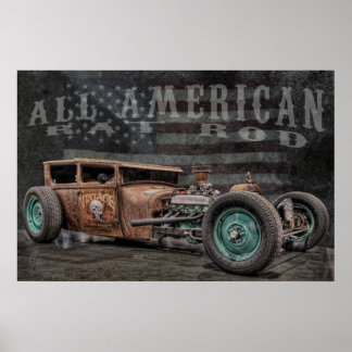 Poster américain Rat Rod