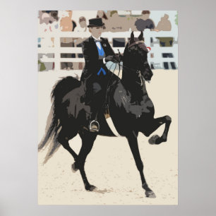 Poster américain Saddlebred Horse Imprimer