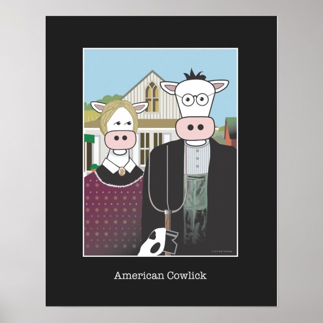 Poster "American Cowlick"16x20" (Devant)