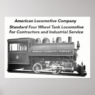 Poster American Locomotive Company 0-4-0 T