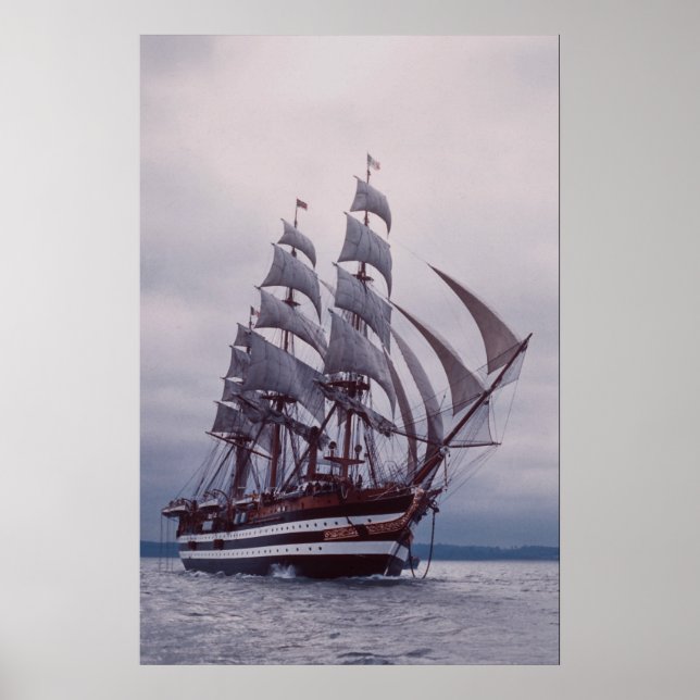 Poster Amerigo Vespucci", Italie (Devant)