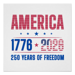 Poster AMÉRIQUE 1776 2026 250 ans de liberté