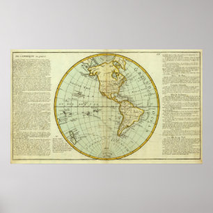 Poster Amérique du Nord et Amérique du Sud