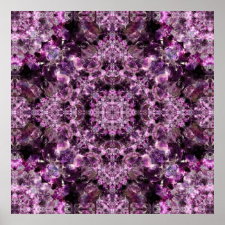 Poster Amethyst Mandala