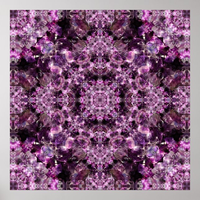 Poster Amethyst Mandala (Devant)