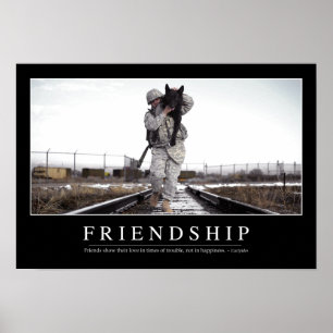 Poster Amitié : Citation inspirée