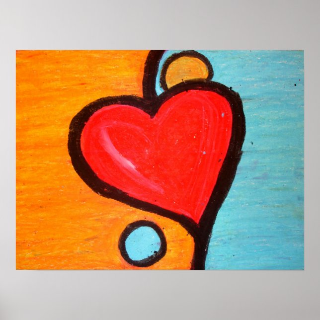 Poster amour dans l'équilibre | imprimer (Devant)