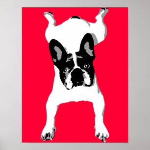 Poster Amour de Bouledogue Français