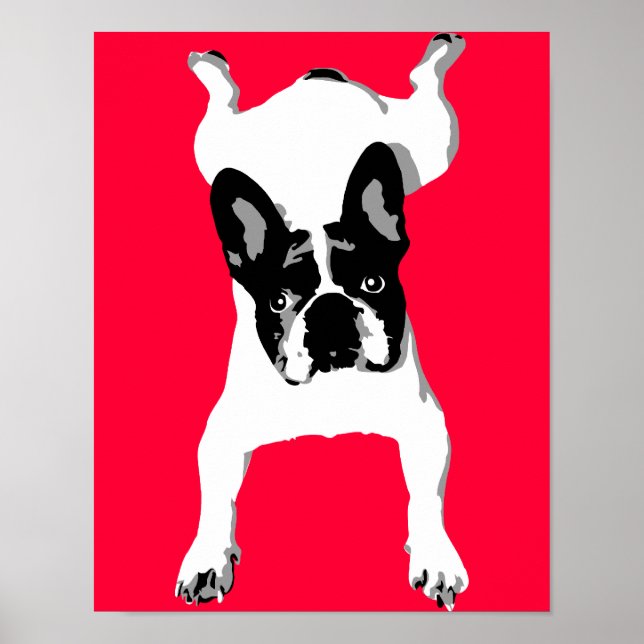 Poster Amour de Bouledogue Français (Devant)
