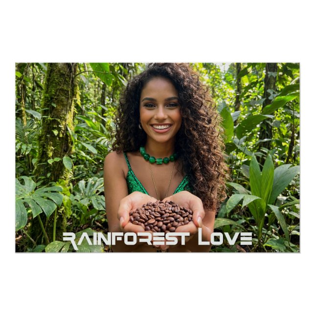 POSTER AMOUR DE LA FORÊT TROPICALE  (Devant)