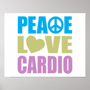 Poster Amour de paix cardio-