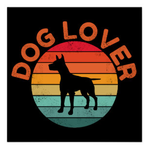 POSTER AMOUREUX DE CHIEN